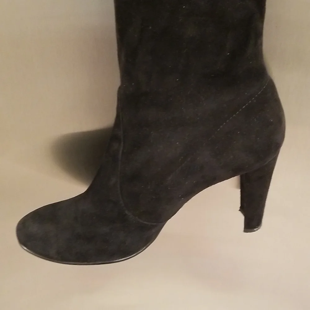 💕STUART WEITZMAN💕 Highland Suede Over-the-Knee Boots ~ Black 8.5